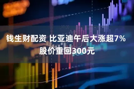 钱生财配资 比亚迪午后大涨超7% 股价重回300元